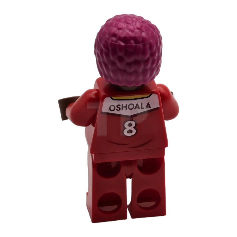 LEGO&reg; soc156 Asisat Oshoala - Red Soccer Jersey