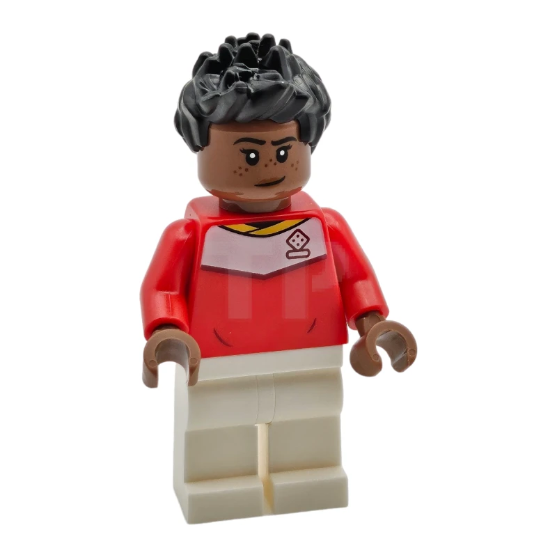 LEGO&reg; soc165 Soccer Spectator - Red Soccer Jersey