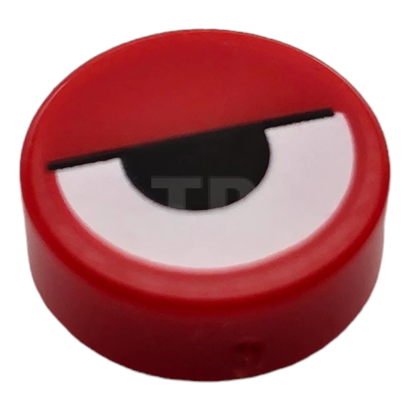 LEGO&reg; 6443195 - 98138pb388 - Tile 1 x 1 Round with Partially Closed Eye Pattern