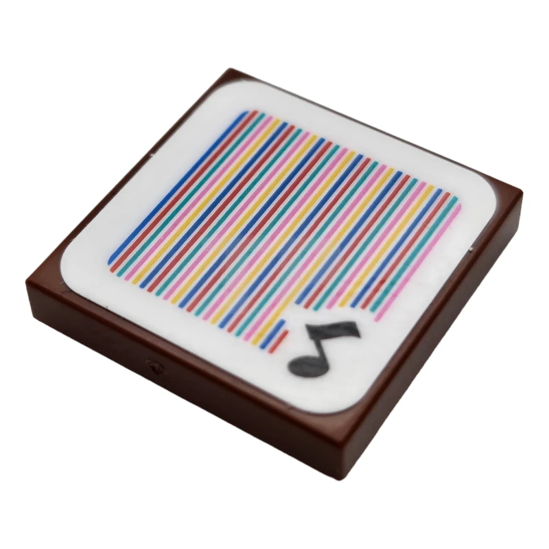 LEGO&reg; 6456535 - 3068pb2296 - Tile 2 x 2 with Super Mario Scanner Code Music Note Pattern