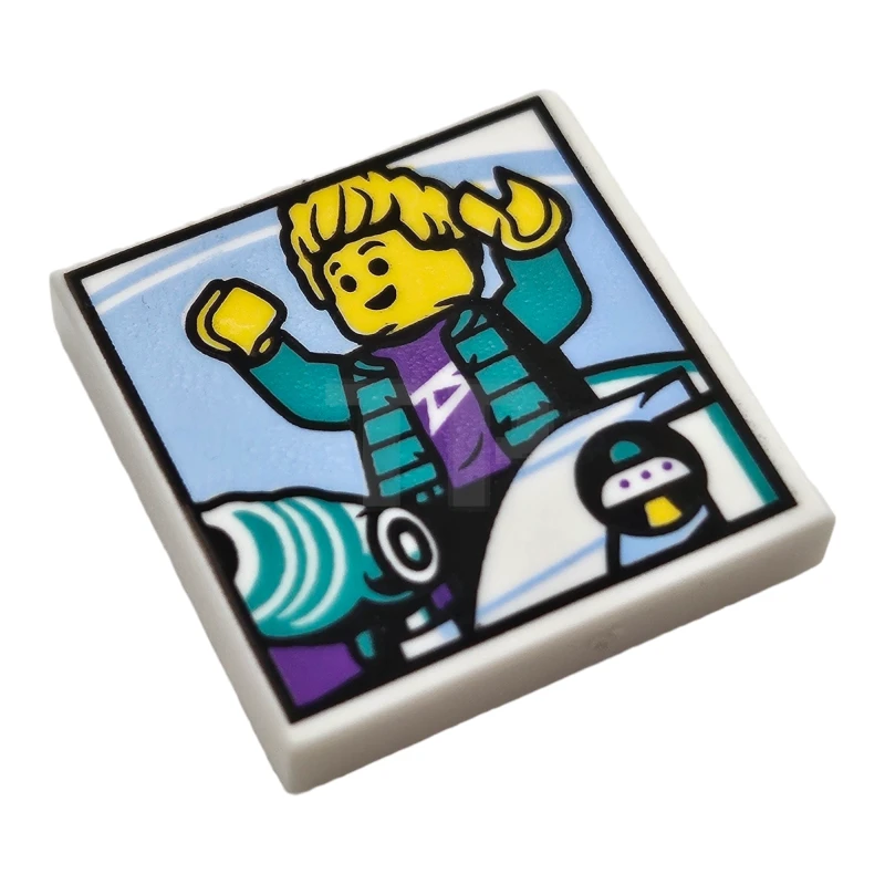 LEGO&reg; 6323428 - 3068pb2015 - Baldosa 2 x 2 con Foto de Viaje Espacial de Minifigura Patrón