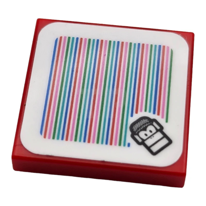 LEGO&reg; 6456073 - 3068pb2307 - Carreau 2 x 2 avec Super Mario Scanner Code Diddy Kong Motif