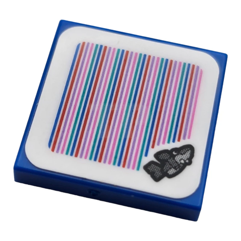 LEGO&reg; 6456081 - 3068pb2309 - Carreau 2 x 2 avec code scanner Super Mario Snaggles / Motif requin