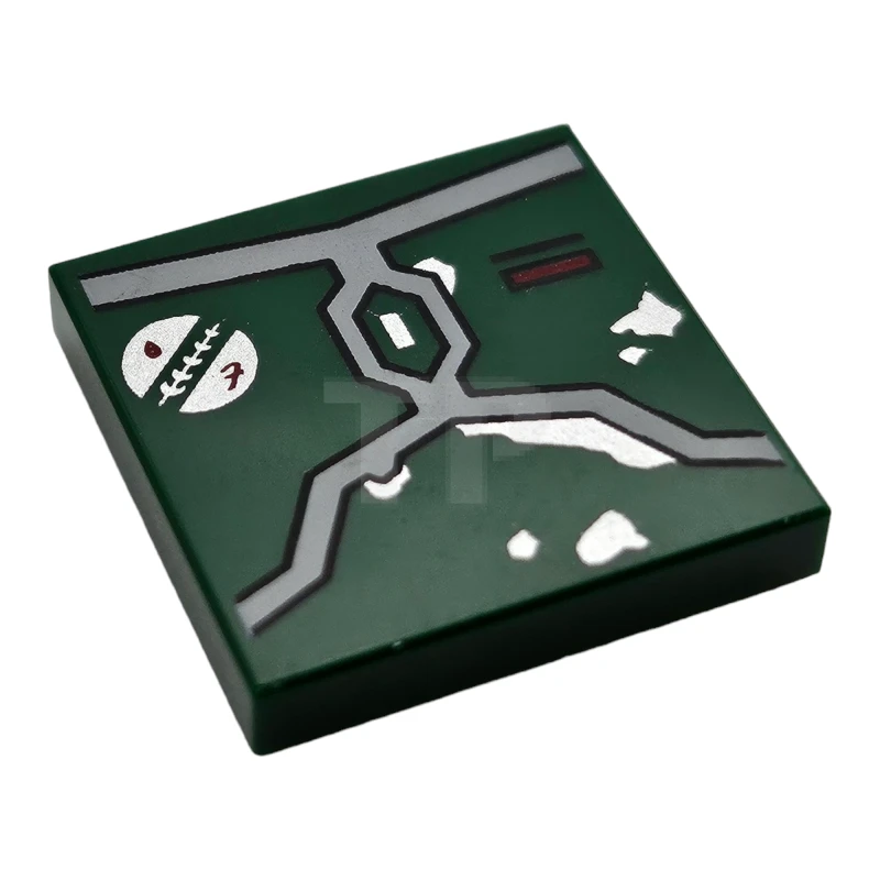 LEGO&reg; 6444189 - 3068pb2280 - Tile 2 x 2 with Mandalorian Boba Fett Armor Plates Pattern