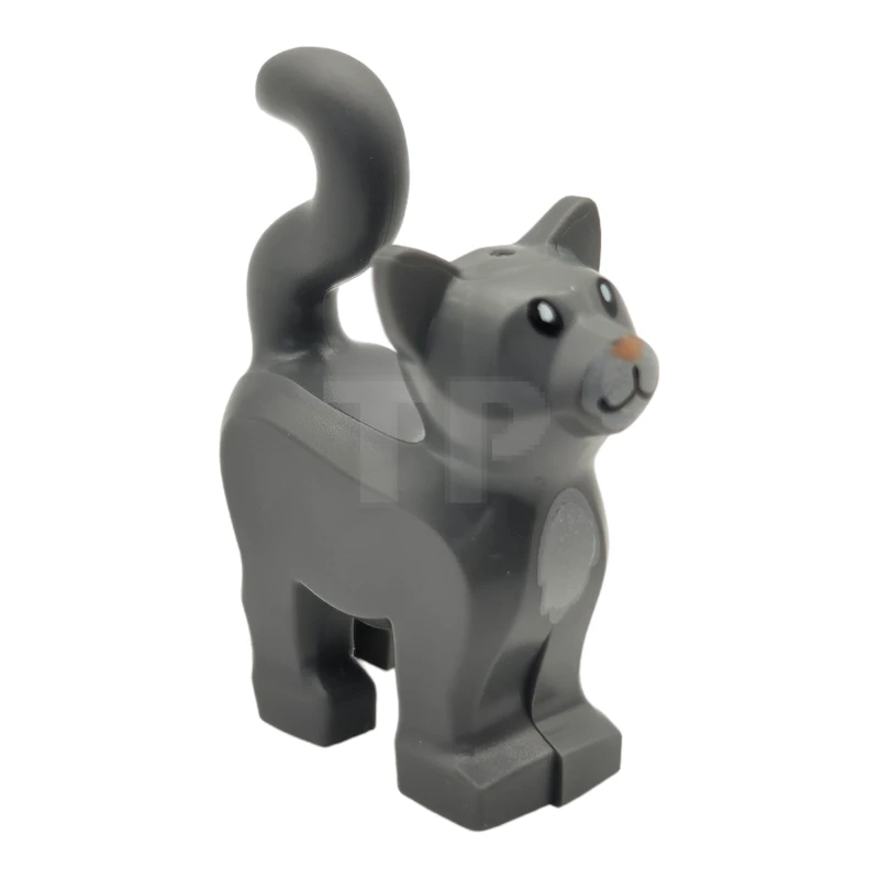 LEGO&reg; 6419126 - 13786pb09 - Cat, Standing with Light Bluish Gray Chest and Muzzle and Nougat Nose Pattern