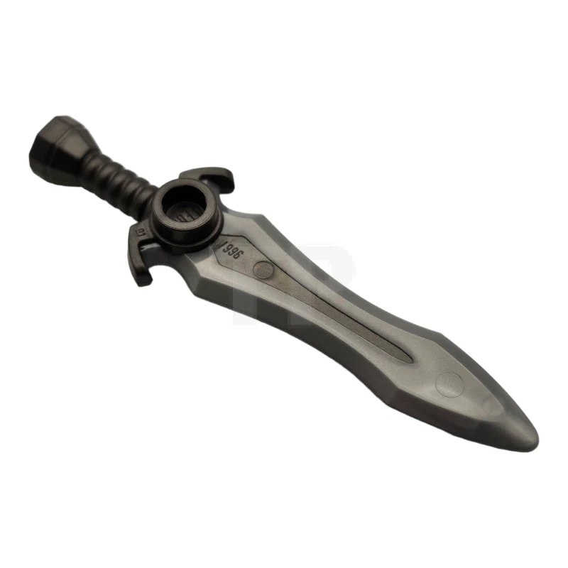 LEGO&reg; 6503201 - 1996pb03 - Minifigur, Waffenschwert mit Noppen mit geformter flacher Silberklinge