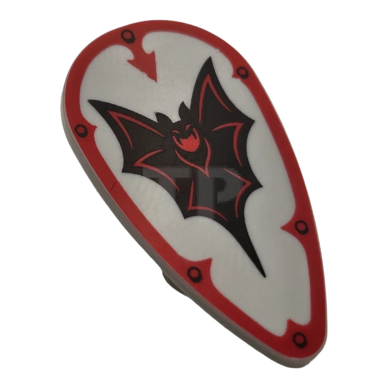 LEGO&reg; 6464466 - 2586pb011 - Schild eiförmig mit Fledermaus-Muster