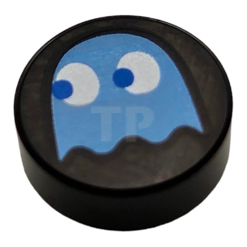 LEGO&reg; 6436468 - 98138pb374 - Fliese 1 x 1 Rund mit PAC-MAN Ghost-Muster (Inky)