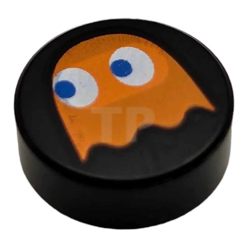 LEGO&reg; 6436469 - 98138pb375 - Fliese 1 x 1 Rund mit PAC-MAN Geister-Muster (Clyde)