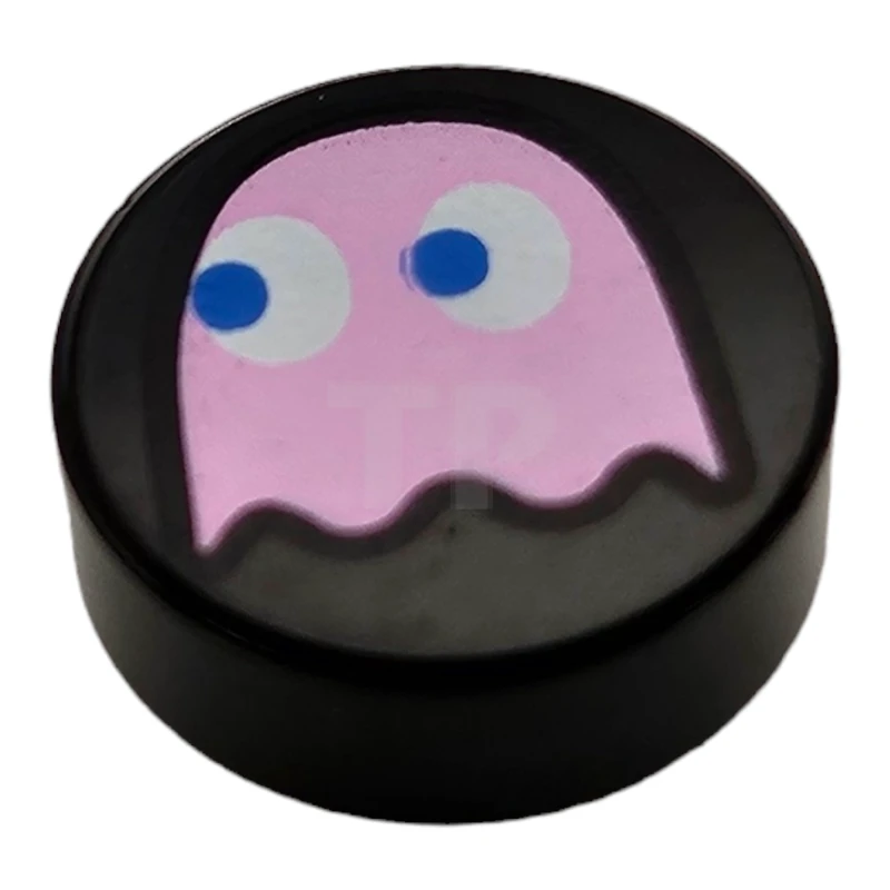 LEGO&reg; 6436470 - 98138pb376 - Fliese 1 x 1 Rund mit PAC-MAN Geister-Muster (Pinky)