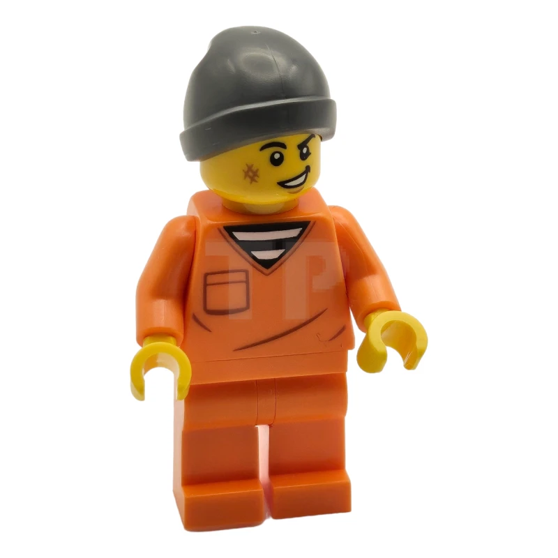 LEGO&reg; cty1699 Detenuto con tuta carceraria arancione