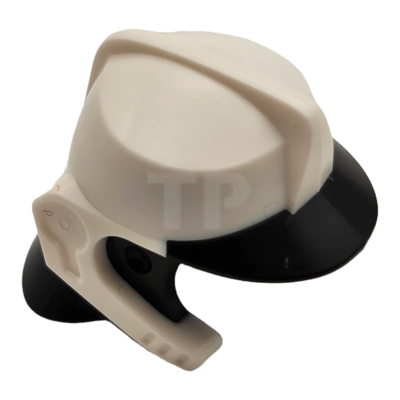 LEGO&reg; 6475098 - 69971pb01 - Minifigure, Headgear Fire Helmet with Molded Black Visor and Neck Protection Pattern