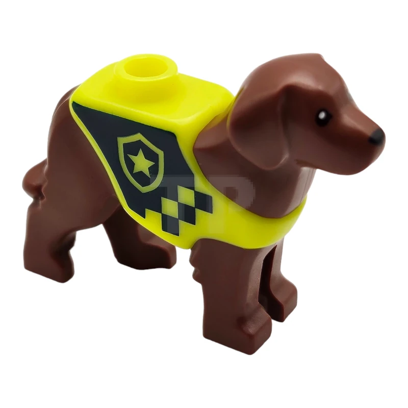 LEGO&reg; 6569577 - 105143pb02 - Rescue Dog (Labrador) with Vest with Police Badge Pattern