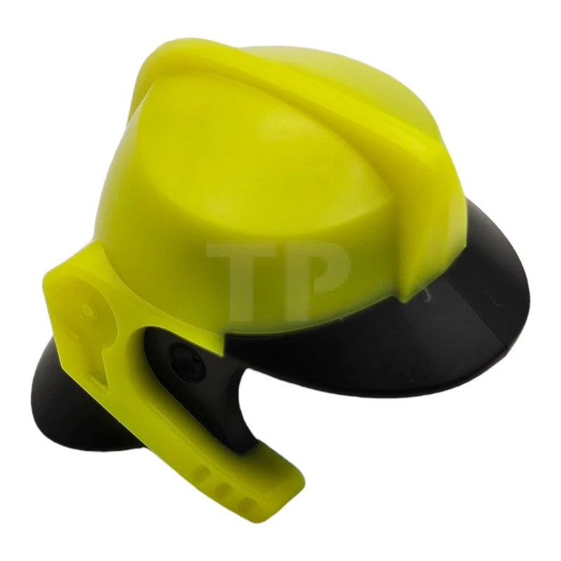 LEGO&reg; 6380157 - 69971pb01 - Minifigure, Headgear Fire Helmet with Molded Black Visor and Neck Protection Pattern