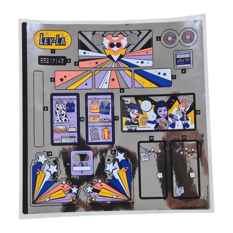 LEGO&reg; 6466618 - Sticker for Set 42619 - Sheet 1, Mirrored 