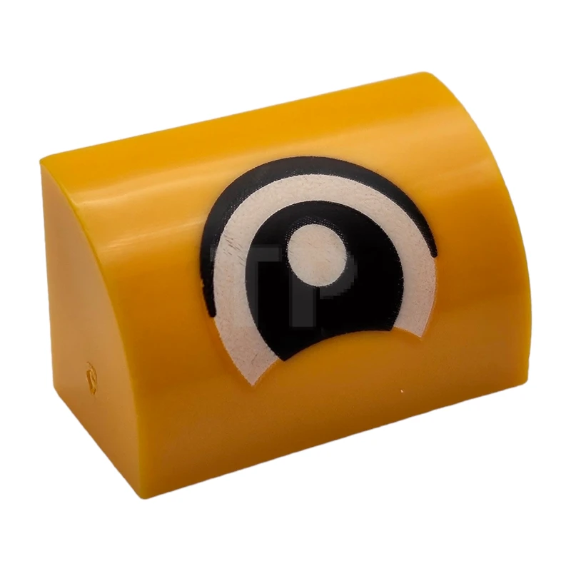 LEGO&reg; 6466816 - 37352pb033 - Pente 1 x 2 x 1 courbée avec motif d'œil.