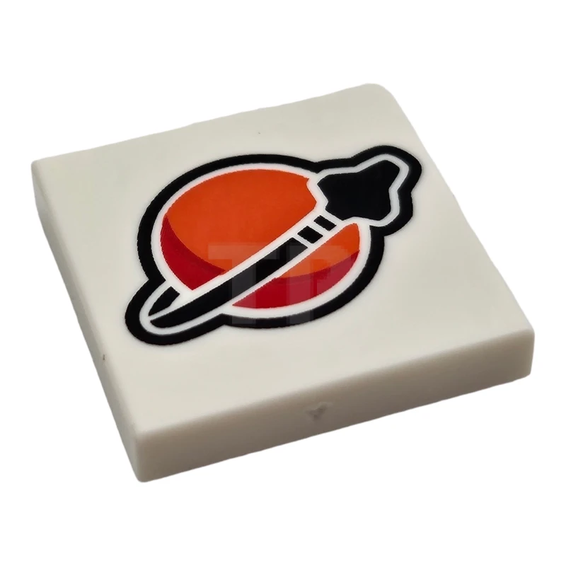 LEGO&reg; 6465626 - 3068pb2339 - Tile 2 x 2 with Classic Space Logo Pattern