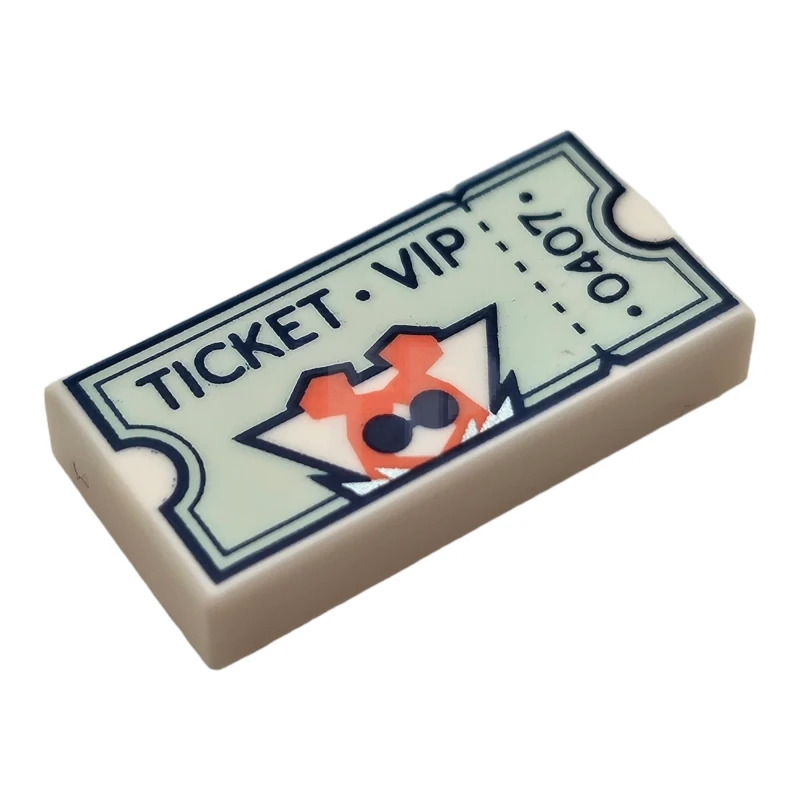 LEGO&reg; 6466347 - 3069pb1214 - Tile 1 x 2 with Ticket Pattern