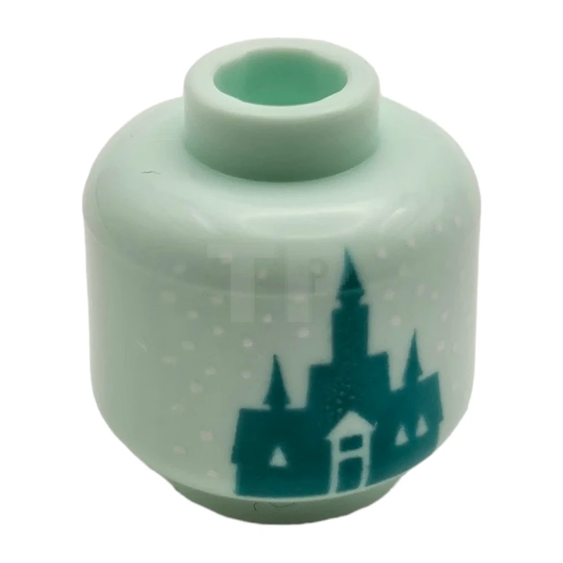 LEGO&reg; 6471772 - 28621pb0231 - Minifig Cabeza con Dibujo de Castillo de Hielo