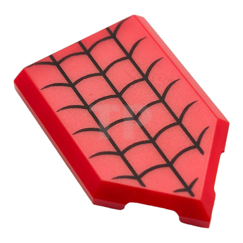 LEGO&reg; 6467557 - 22385pb320 - Carreau 2 x 3 pentagonal avec motif de toile d'araignée.