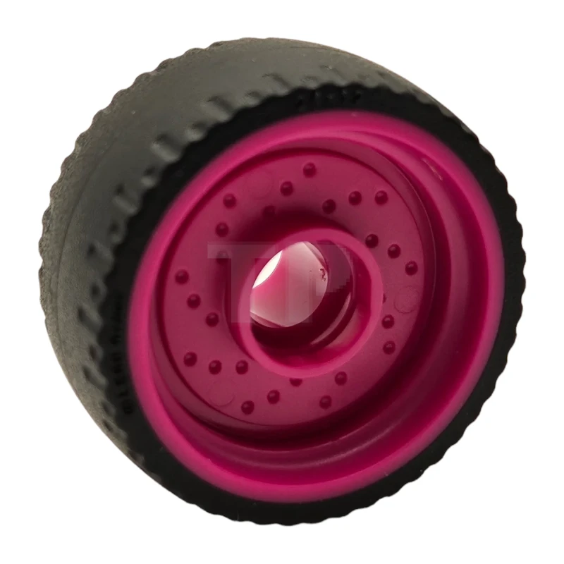 LEGO&reg; 6452829 - 72206pb01 - Wheel 24 x 12 with Pin Hole with Fixed Rubber Tire