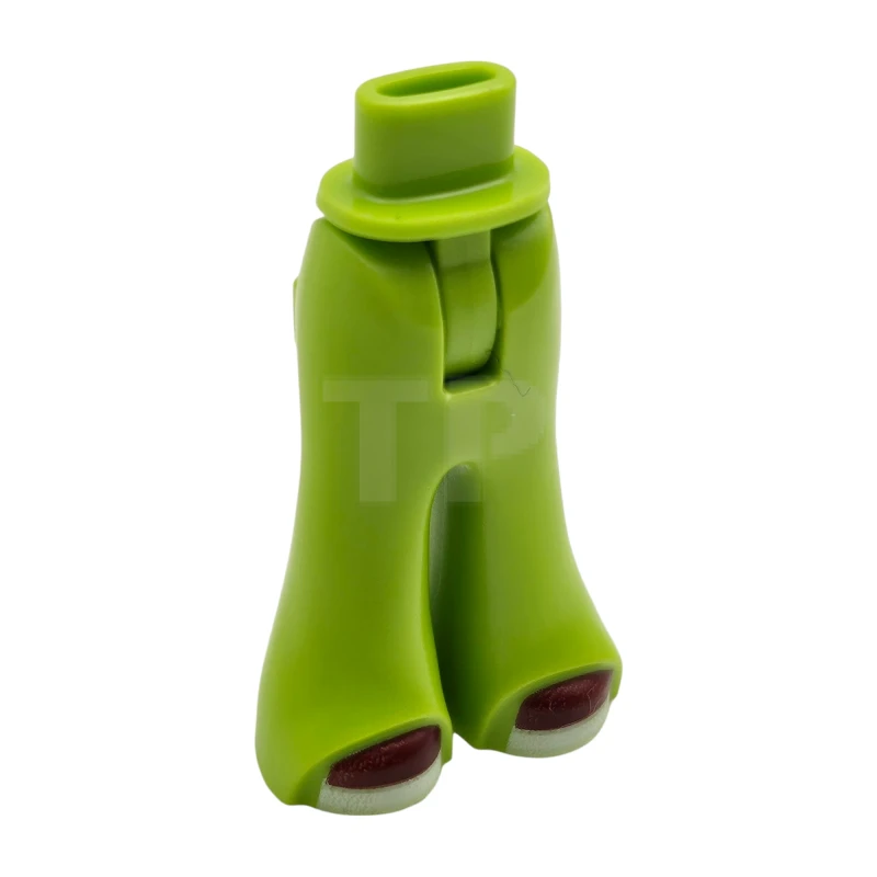 LEGO&reg; 6466199 - 2125c00pb005 - Mini Doll Hips and Trousers Bell-Bottoms with Dark Red Shoes with White Soles Pattern - Thin Hinge