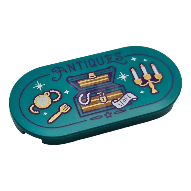 LEGO&reg; 6471801 - 66857pb056 - Carreau 2 x 4 ovale avec motif 'ANTIQUES