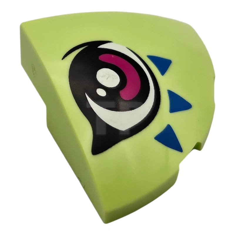 LEGO&reg; 6469682 - 76797pb02R - Slope 3 x 3 Curved - Corner with Eye Pattern (Right)