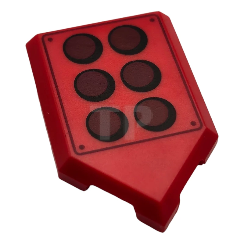 LEGO&reg; 6474306 - 22385pb280 - Piastrelle 2 x 3 Pentagonali con motivo a cerchi