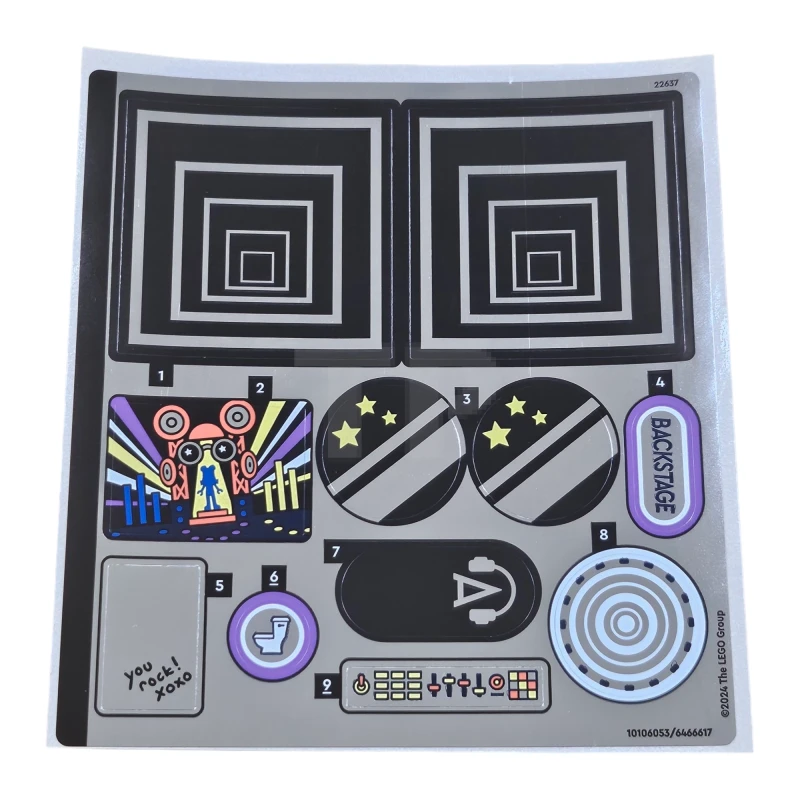 LEGO&reg; 6466617 - Aufkleber für Set 42616 - Gespiegelt