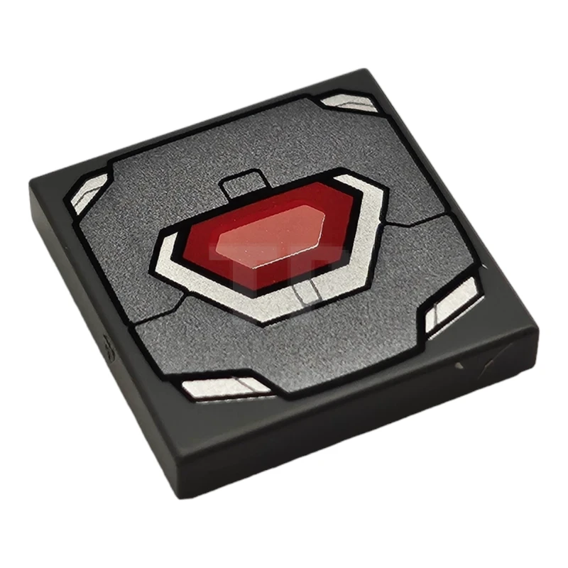 LEGO&reg; 6467547 - 3068pb2342 - Carreau 2 x 2 avec motif de plaques d'armure de machine de guerre.