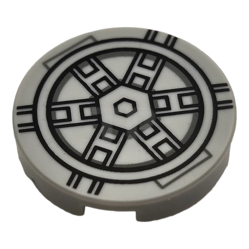 LEGO&reg; 6421339 - 14769pb578 - Tile 2 x 2 Round with Bottom O and SW TIE Bomber Pattern