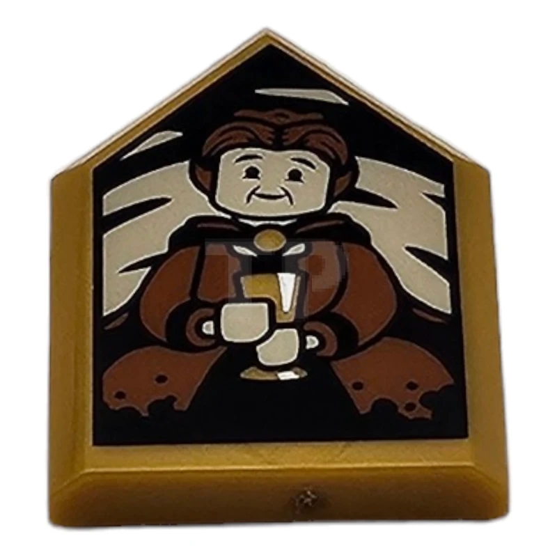 LEGO&reg; 6478297 - 22385pb335 - Piastrella 2 x 3 Pentagonale con Ritratto di Helga Hufflepuff Pattern