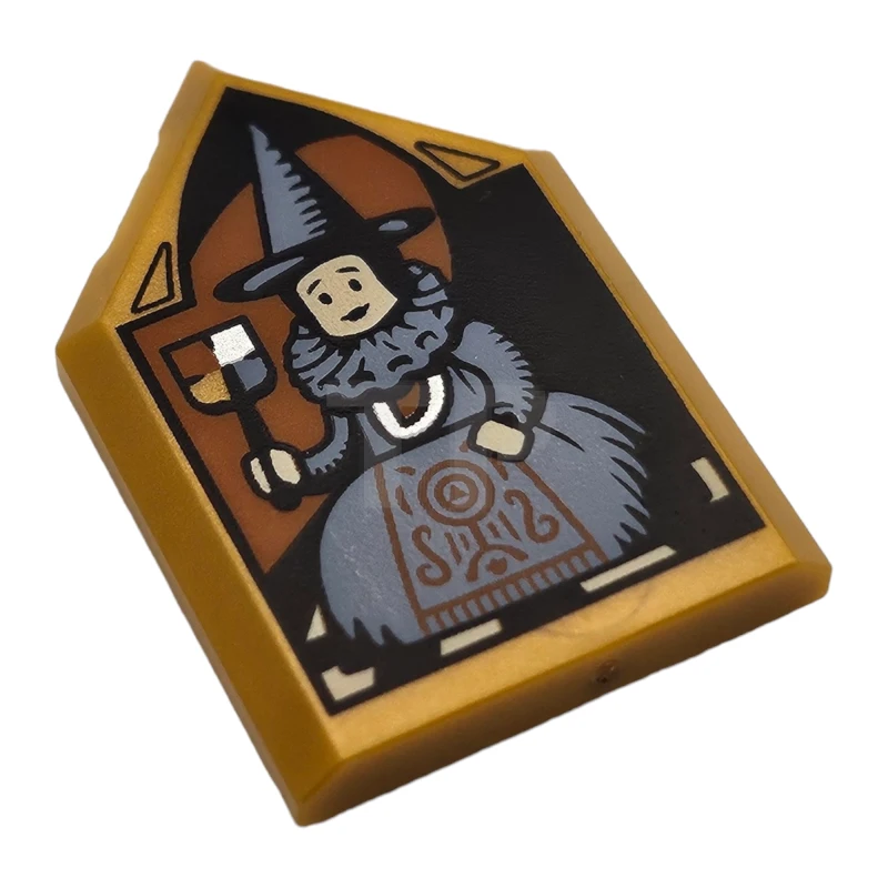 LEGO&reg; 6478297 - 22385pb337 - Tile 2 x 3 Pentagonal with Portrait of Elizabeth Burke Pattern