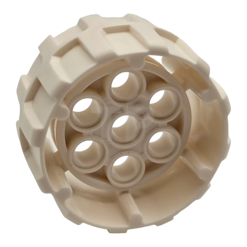 LEGO&reg; 6587603 - 1148 - Wheel Hard Plastic, Treaded with 7 Pin Holes and Inner Ring (37mm D. x 22mm)