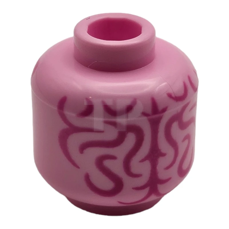 LEGO&reg; 6469669 - 28621pb0234 - Head Minifig with Brain Fissures Pattern