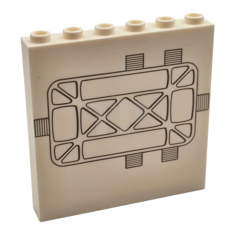 LEGO&reg; 6472488 - 59349pb345 - Panel 1 x 6 x 5 con patrón de puerta Tantive IV