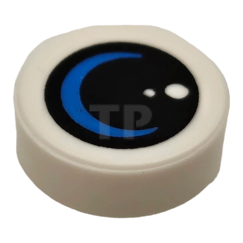 LEGO&reg; 6469157 - 98138pb408 - Fliese 1 x 1 Rund mit Mondsichel-Muster