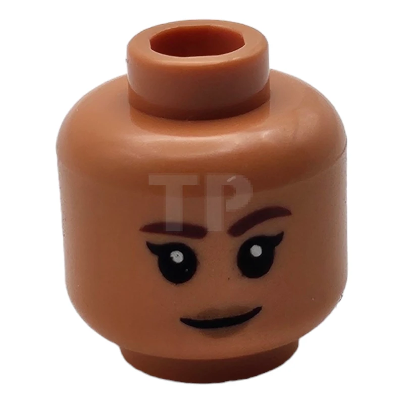 LEGO&reg; 6405154 - 3626cpb3145 - Head Minifig with Raised Eyebrow / Grimace Pattern (Dual Sided)
