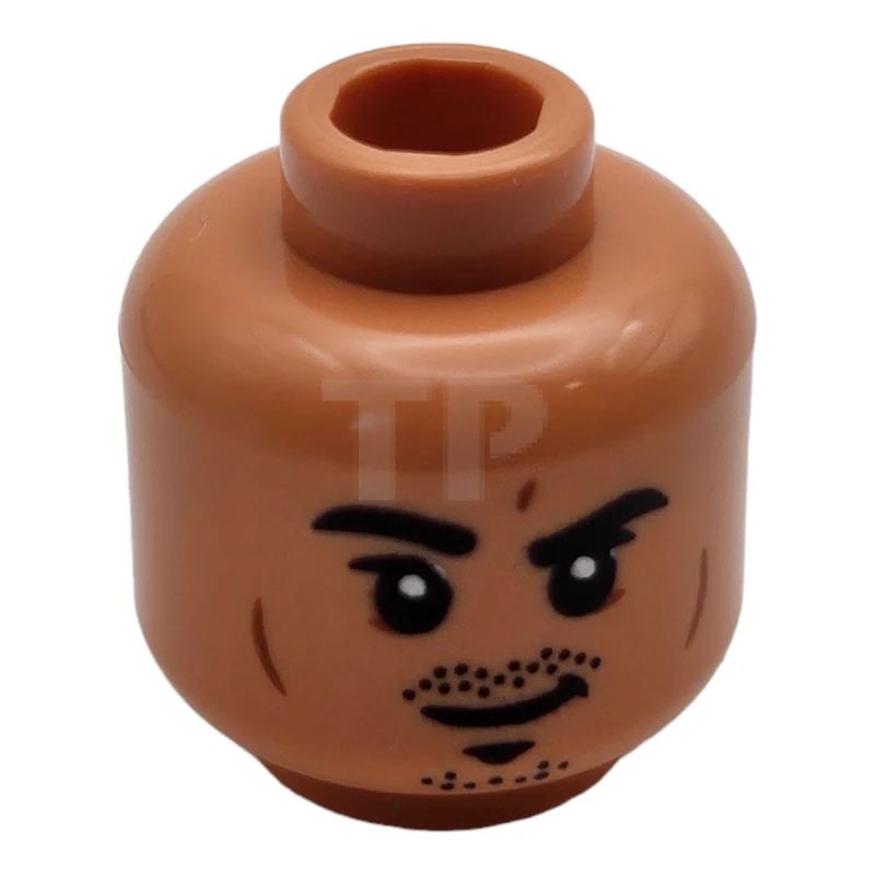 LEGO&reg; 6363256 - 3626cpb2891 - Head Minifig with Stubble Pattern