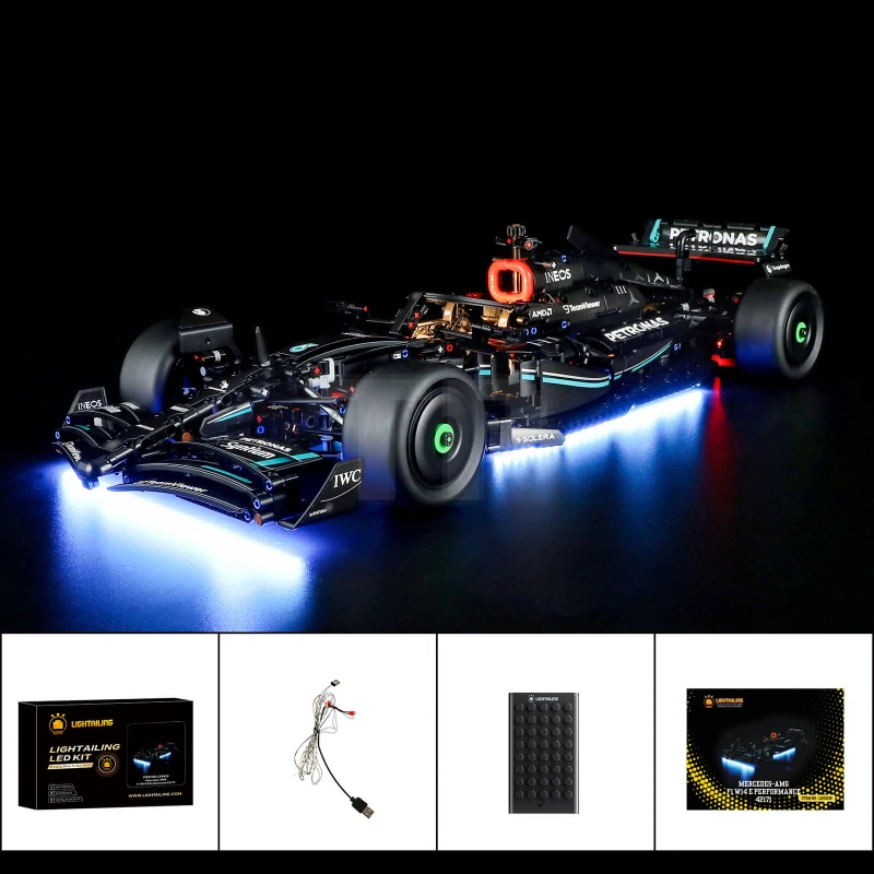 Light kit for LEGO® 42171 Mercedes-AMG F1 W14 E Performance