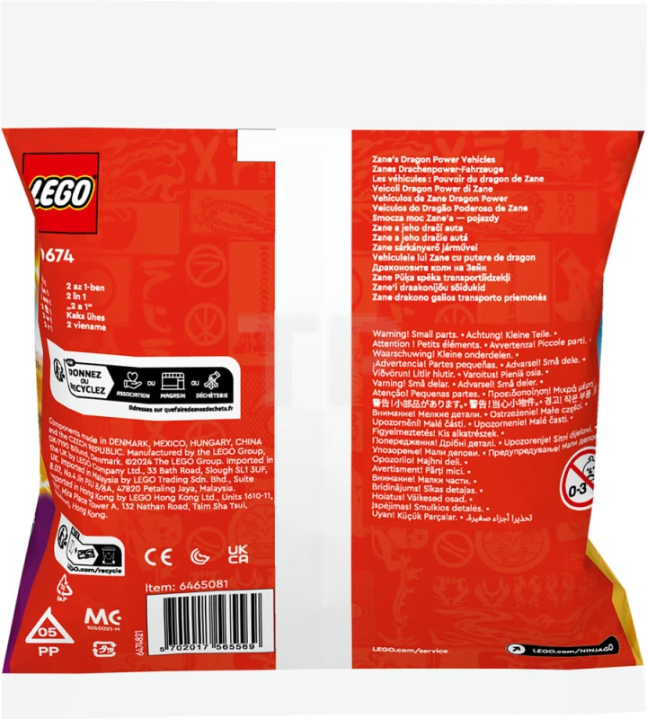 LEGO&reg; 30674 Zane's drakenkracht voertuigen