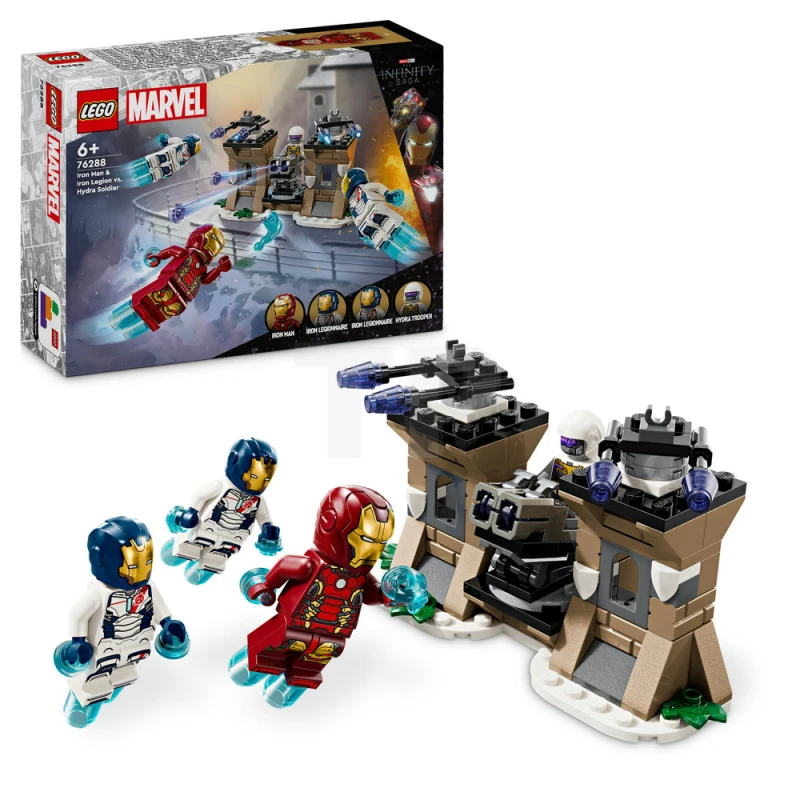 LEGO&reg; 76288 Iron Man & Iron Legion vs. Hydra Soldier