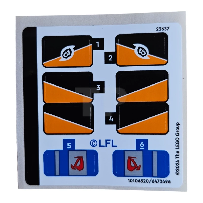 LEGO&reg; 6472496 - Adesivo per il set 75380