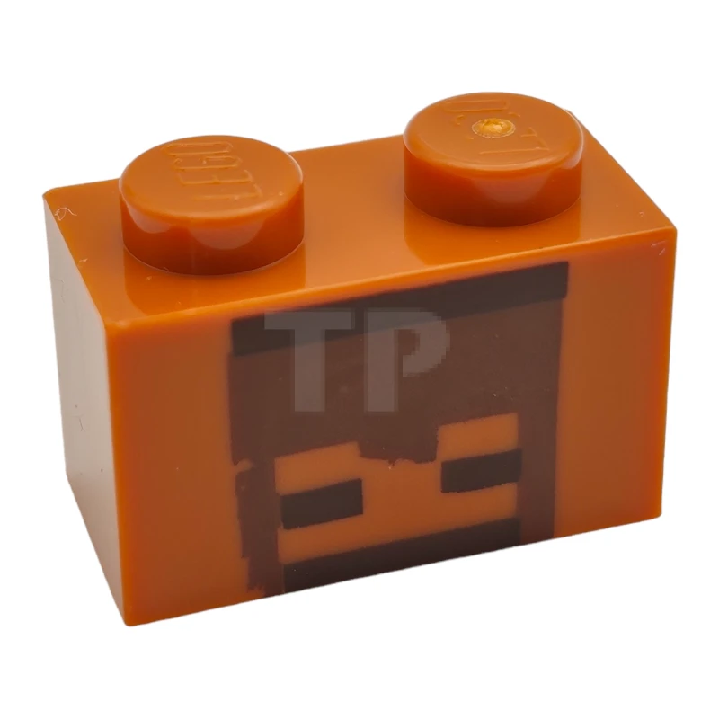 LEGO&reg; 6481447 - 3004pb334 - Brique 1 x 2 avec motif de crâne pixélisé.