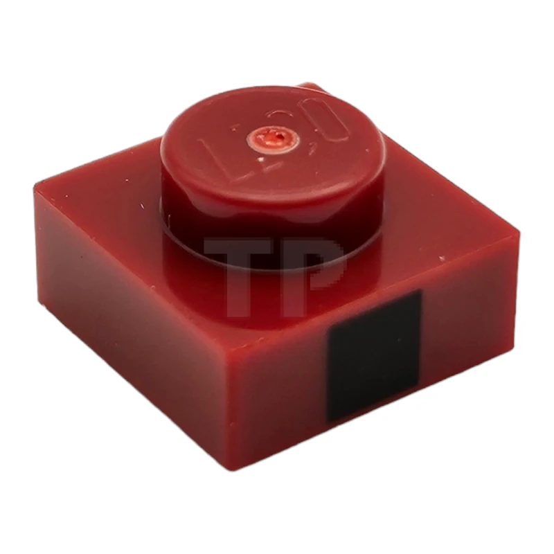 LEGO&reg; 6481445 - 3024pb010 - Plate 1 x 1 with 1 Black Square Pattern