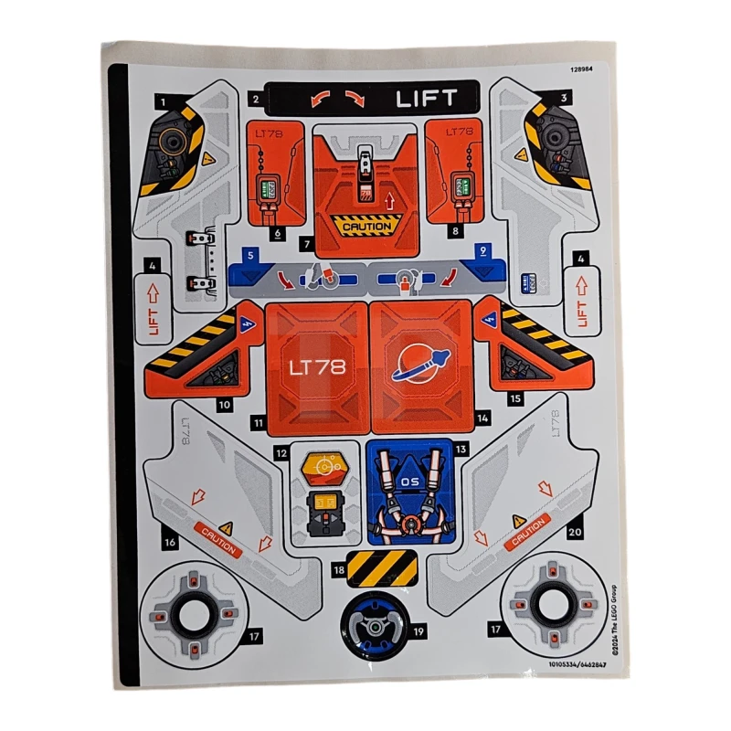 LEGO&reg; 6462847 - Sticker for Set 42178