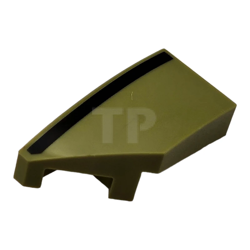 LEGO&reg; 6523571 - 29120pb035 - Slope 2 x 1 x 2/3 Wedge Left with Stripe Pattern