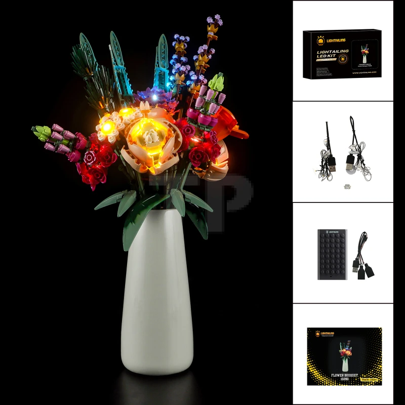 Light kit for LEGO® 10280 Flower Bouquet