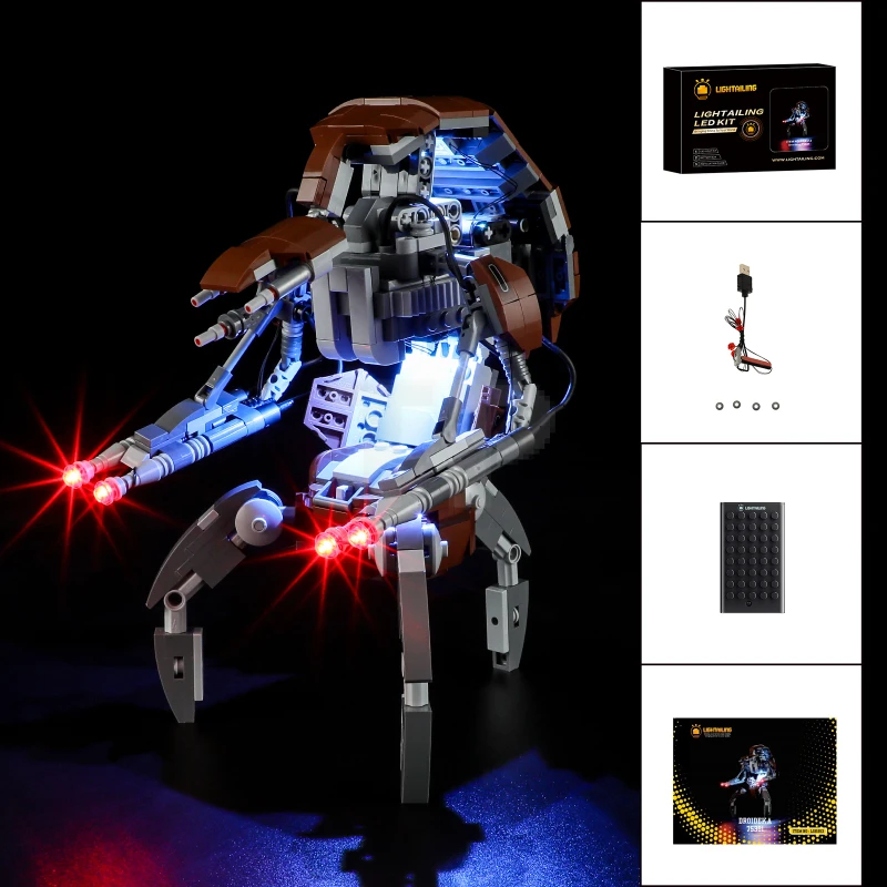 Light kit for LEGO® 75381 Droideka